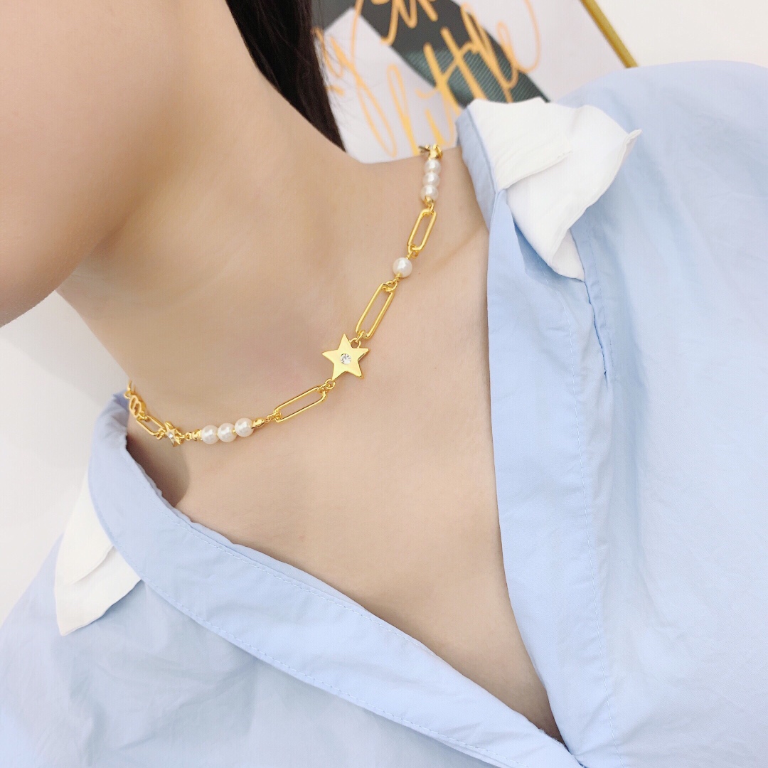 【DIOR】ネックレス、新しいネックレス万能シンプルファッションオーナメント-BRAND OFF