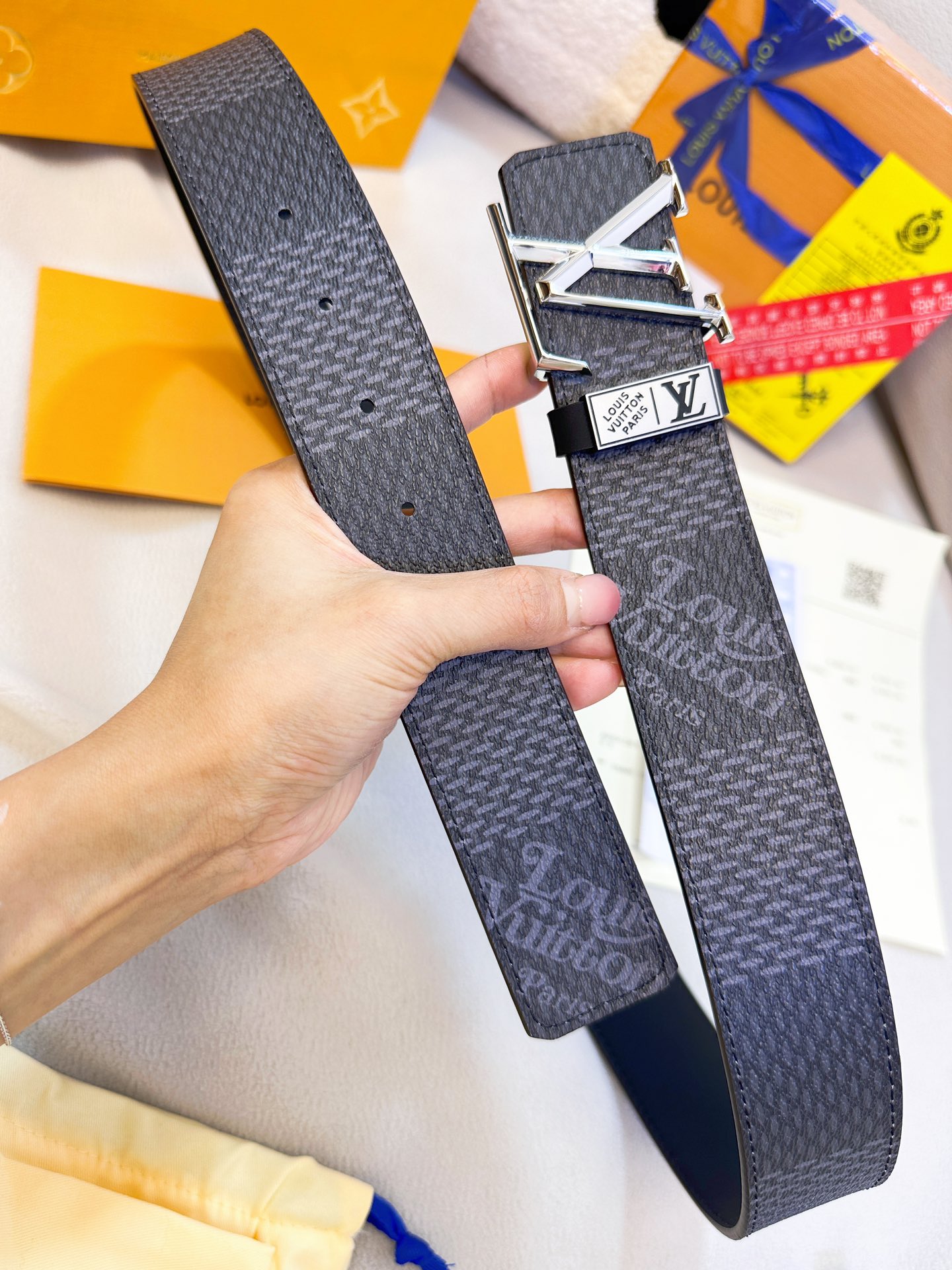 【LOUIS VUITTON】(ルイヴィトン) 3.8cmベルト メンズ-BRAND OFF