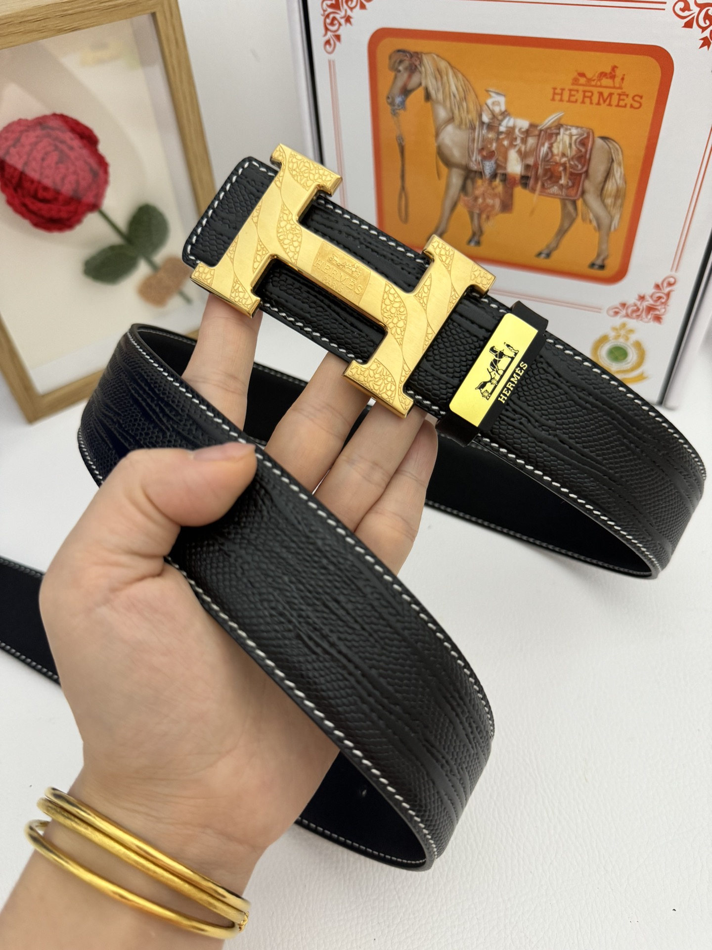 【2026】【Hermès】(エルメス) 3.8cmベルト メンズ-BRAND OFF