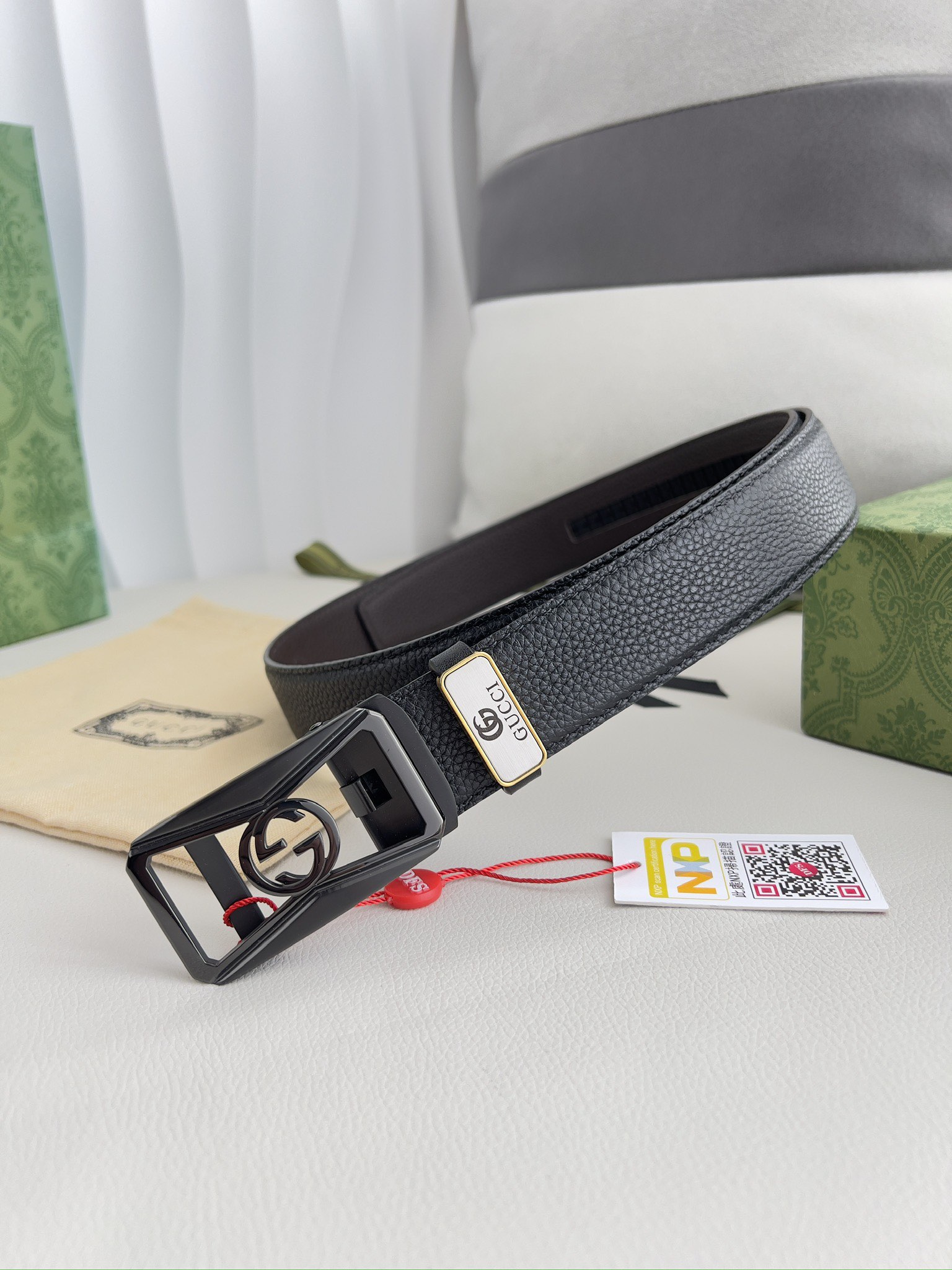【GUCCI】(グッチ) 3.5cmベルト メンズ-BRAND OFF