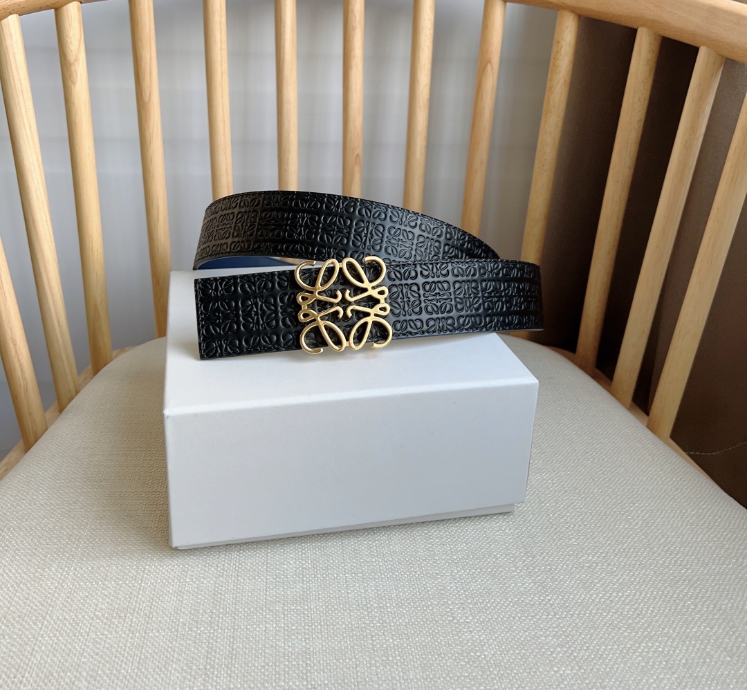 【LOEWE】(ロエベ)4cmベルト メンズ-BRAND OFF