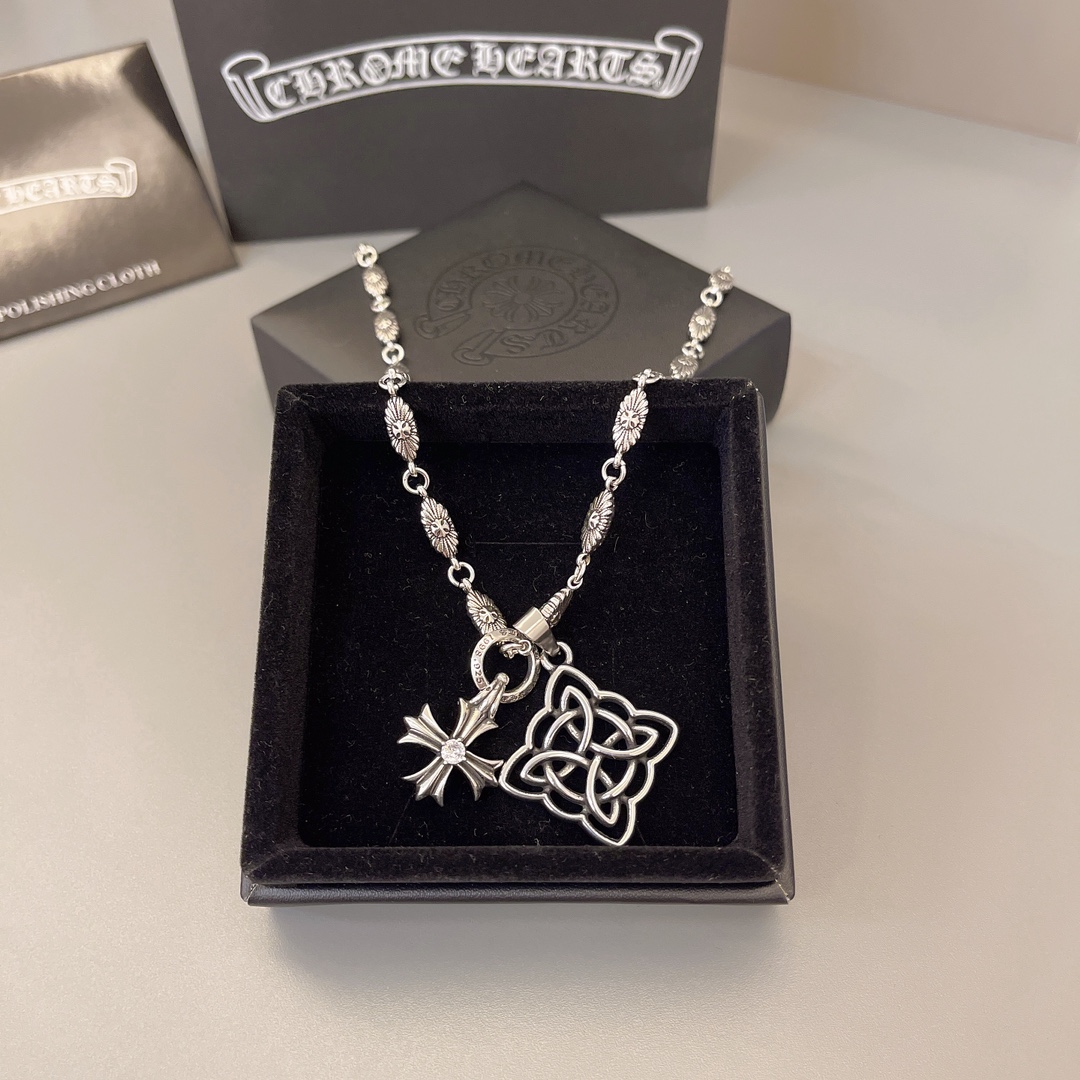【CHROME HEARTS】ネックレス、新しいネックレス万能シンプルファッションオーナメント  241014-BRAND OFF