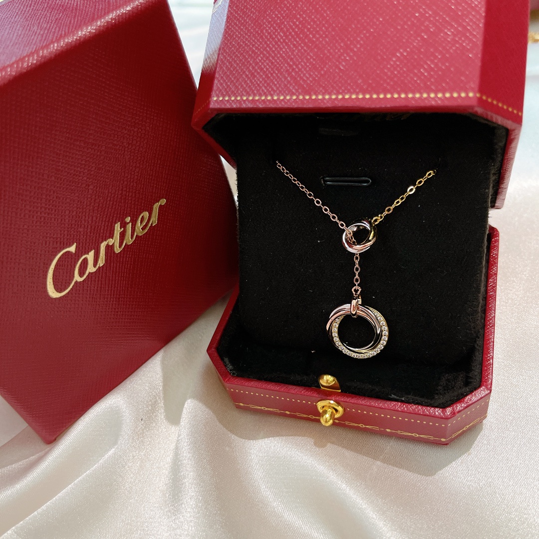 【CARTIER】ネックレス、新しいネックレス万能シンプルファッションオーナメント 2472-BRAND OFF