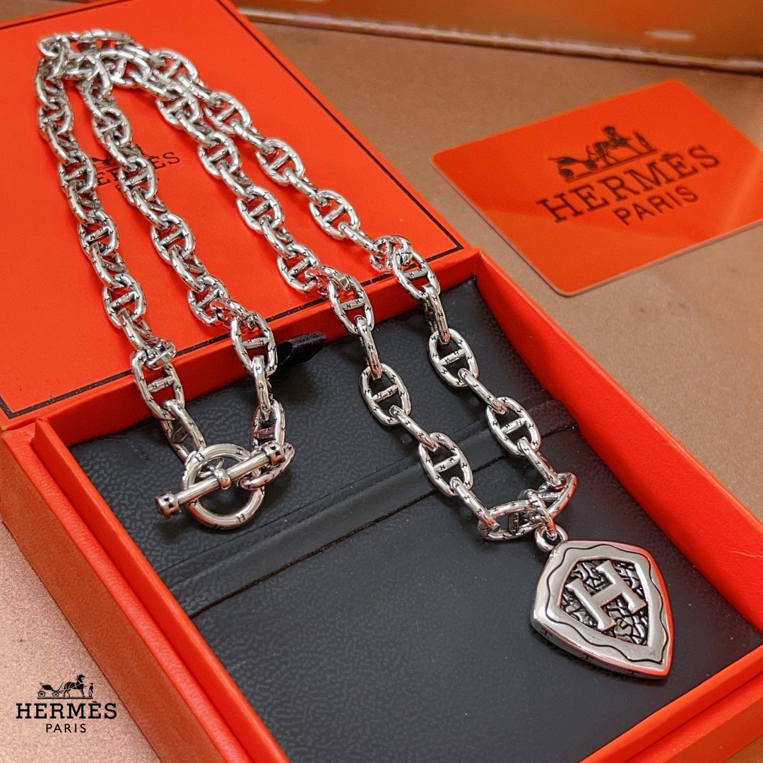 【 HERMES】ネックレス、新しいネックレス万能シンプルファッションオーナメント 2473-BRAND OFF