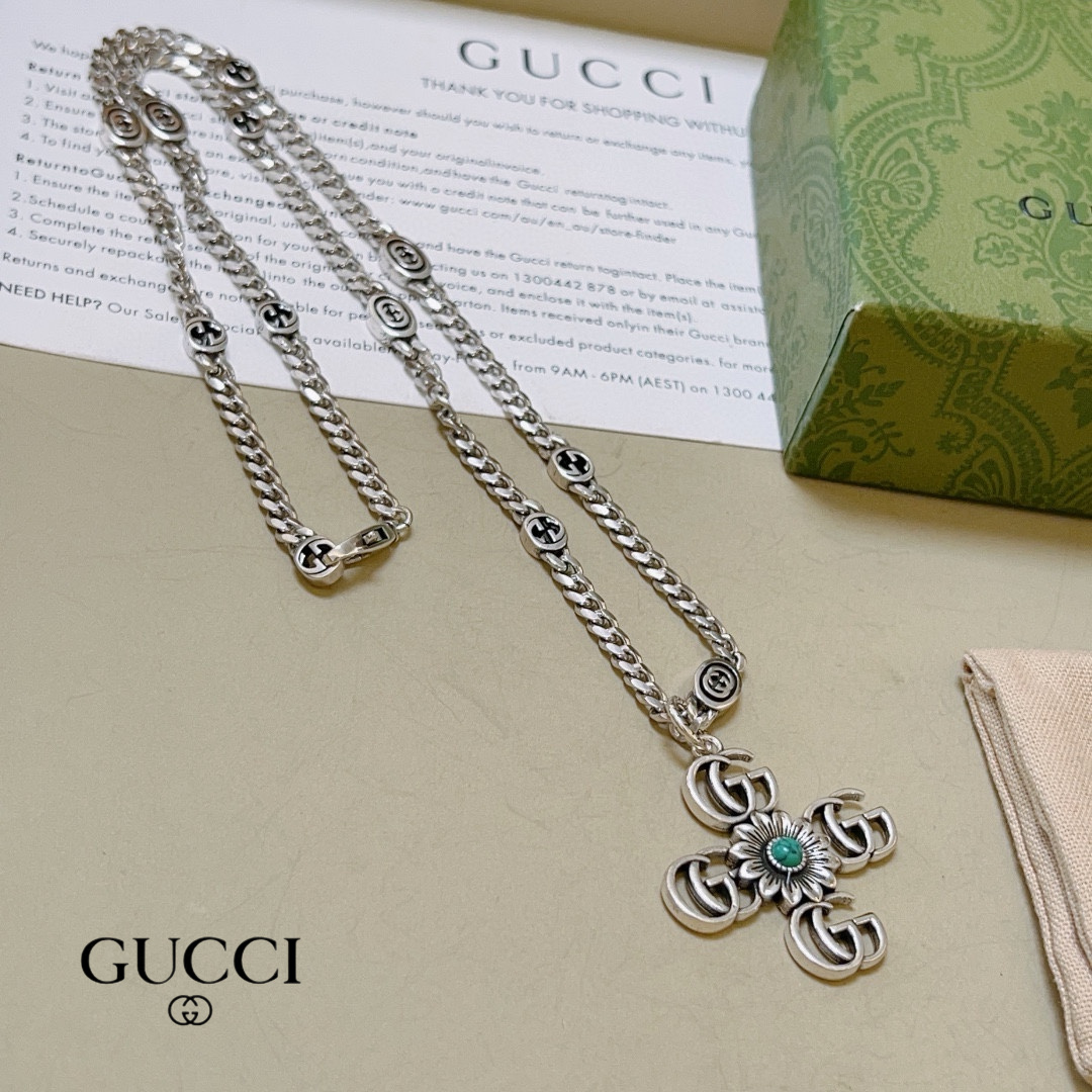 【GUCCI】ネックレス、新しいネックレス万能シンプルファッションオーナメント 2474-BRAND OFF