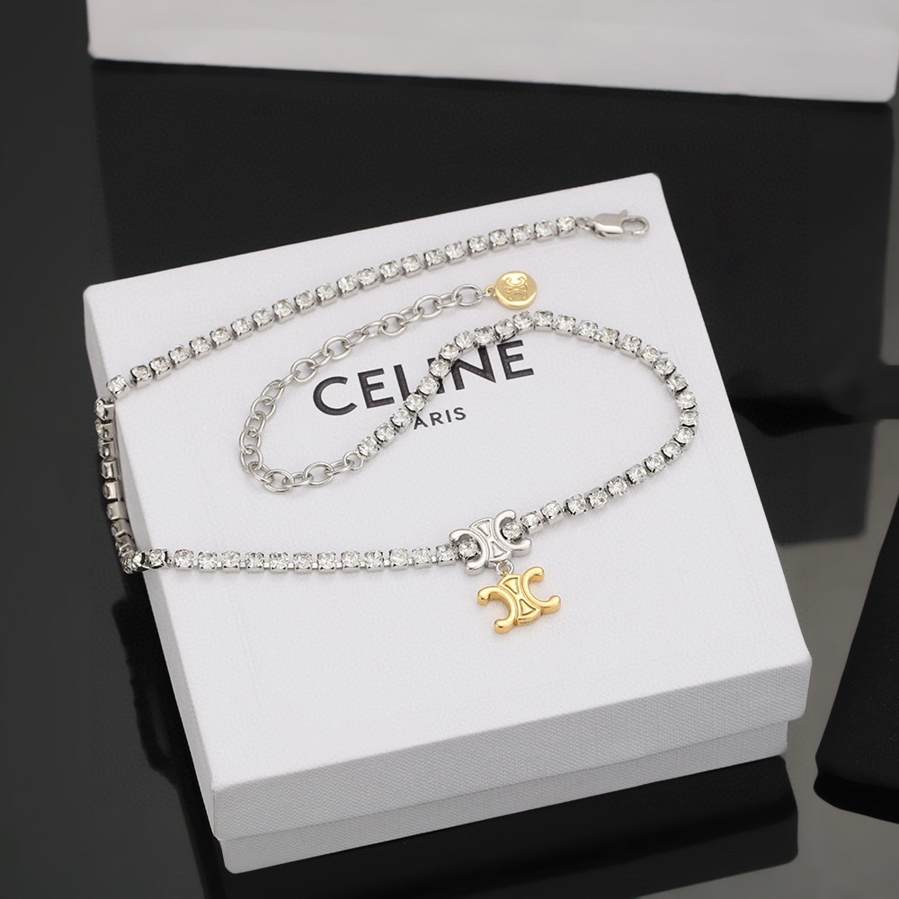 【2026】【CELINE】ネックレス、新しいネックレス万能シンプルファッションオーナメント 2474-BRAND OFF