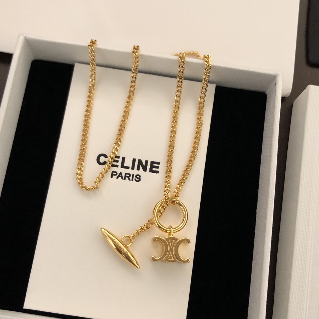 【2026】【CELINE】ネックレス、新しいネックレス万能シンプルファッションオーナメント 2474-BRAND OFF