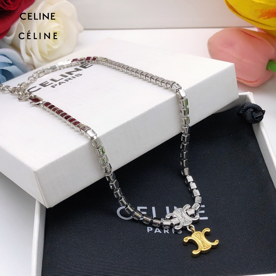 【2026】【CELINE】ネックレス、新しいネックレス万能シンプルファッションオーナメント 2474-BRAND OFF