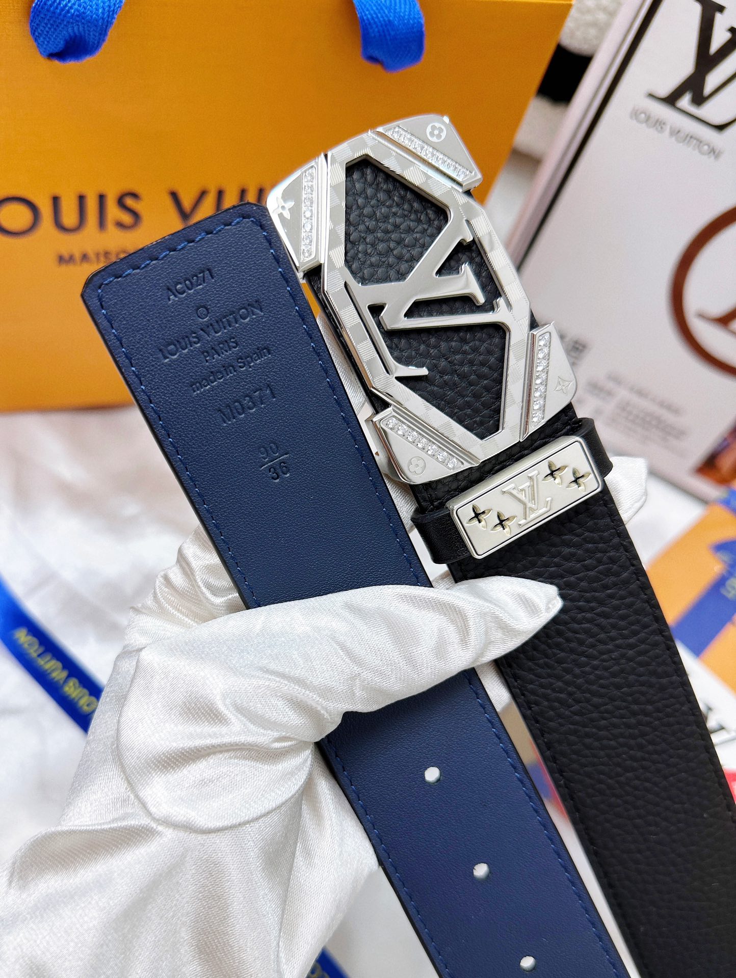 【LOUIS VUITTON】(ルイヴィトン) 3.8cmベルト メンズ  24706-BRAND OFF