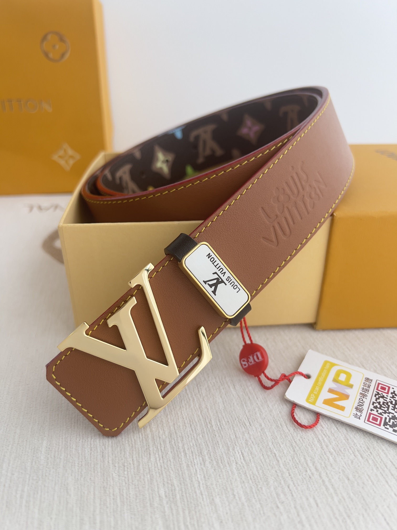 【LOUIS VUITTON】(ルイヴィトン) 3.8cmベルト メンズ  24706-BRAND OFF
