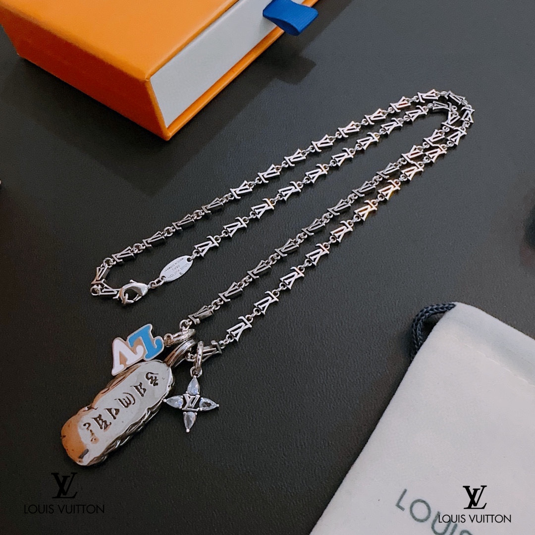【LOUIS VUITTON】ネックレス、新しいネックレス万能シンプルファッションオーナメント 240728-BRAND OFF