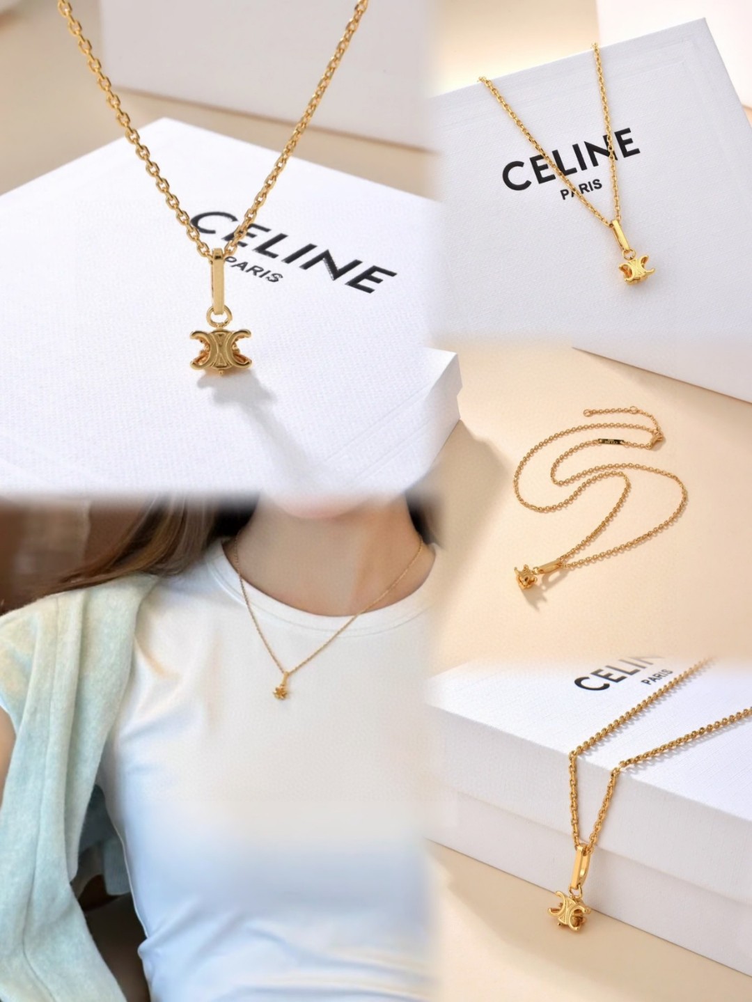 【CELINE】ネックレス、新しいネックレス万能シンプルファッションオーナメント 240729-BRAND OFF