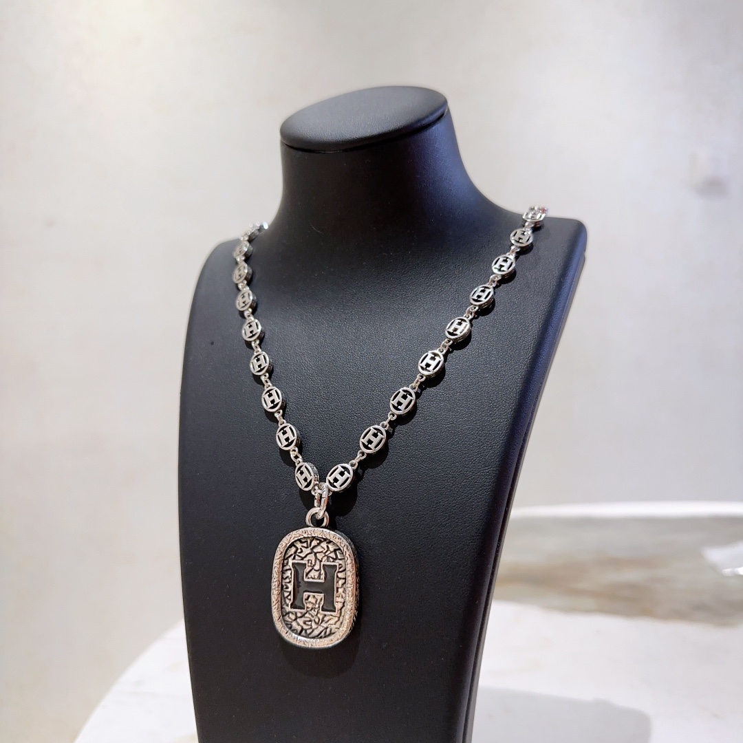 【HERMES】ネックレス、新しいネックレス万能シンプルファッションオーナメント 240730-BRAND OFF