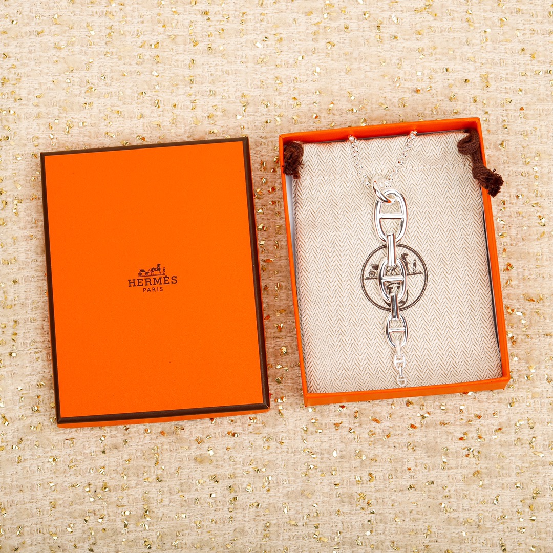 【HERMES】ネックレス、新しいネックレス万能シンプルファッションオーナメント 240730-BRAND OFF