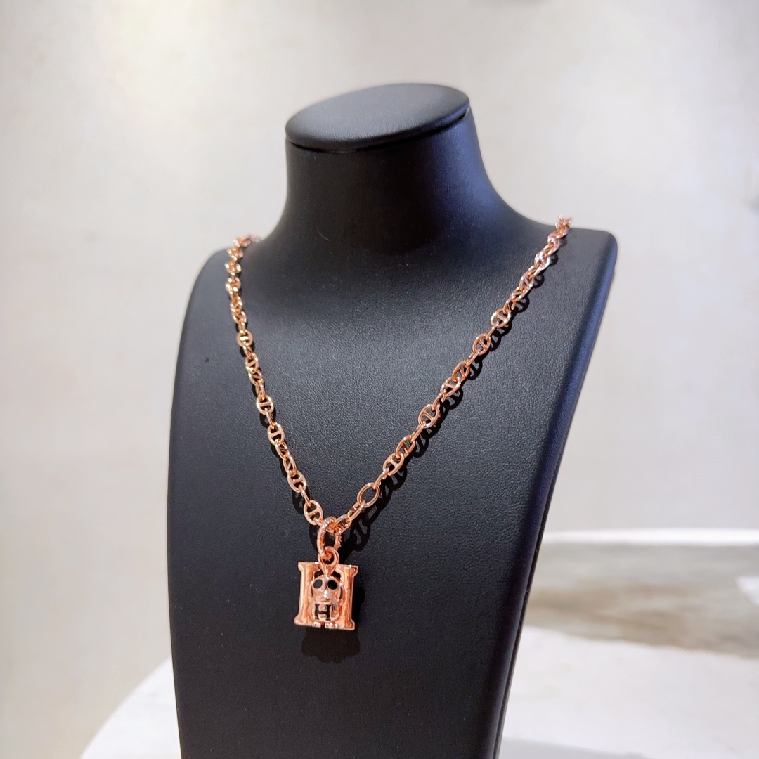 【HERMES】ネックレス、新しいネックレス万能シンプルファッションオーナメント 240730-BRAND OFF