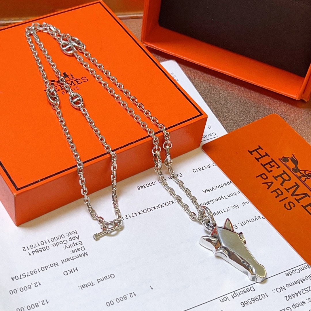 【HERMES】ネックレス、新しいネックレス万能シンプルファッションオーナメント 240730-BRAND OFF