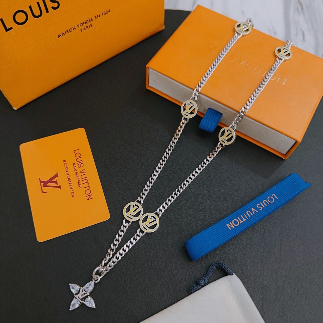 【2026】【LOUIS VUITTON】ネックレス、新しいネックレス万能シンプルファッションオーナメント 240813-BRAND OFF