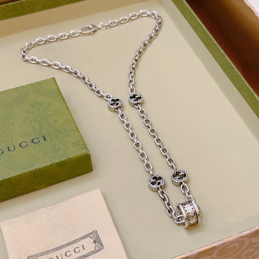 【GUCCI】ネックレス、新しいネックレス万能シンプルファッションオーナメント 240815-BRAND OFF