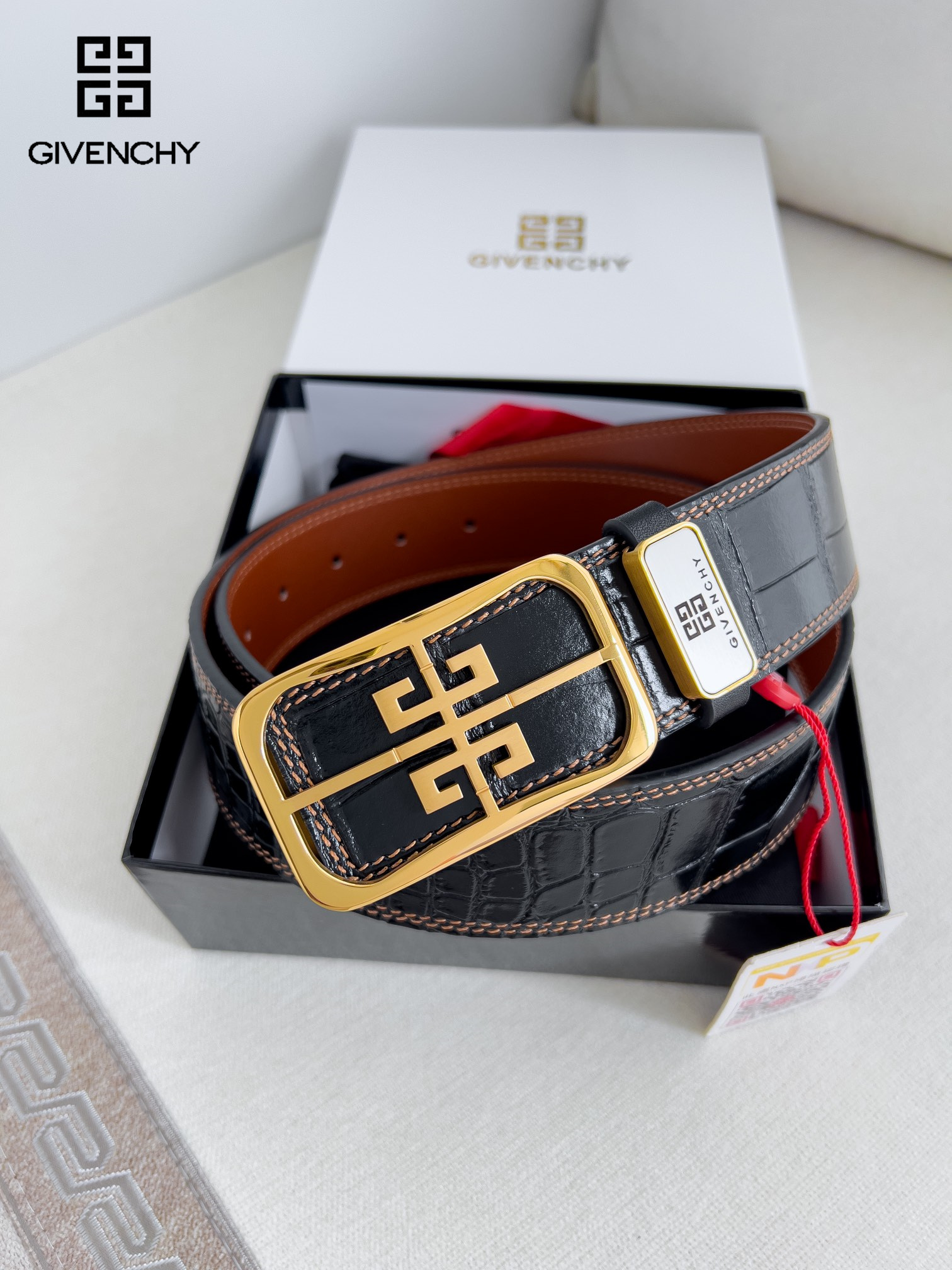 【GIVENCHY】(ジバンシー) 3.8cmベルト メンズ 240903-BRAND OFF