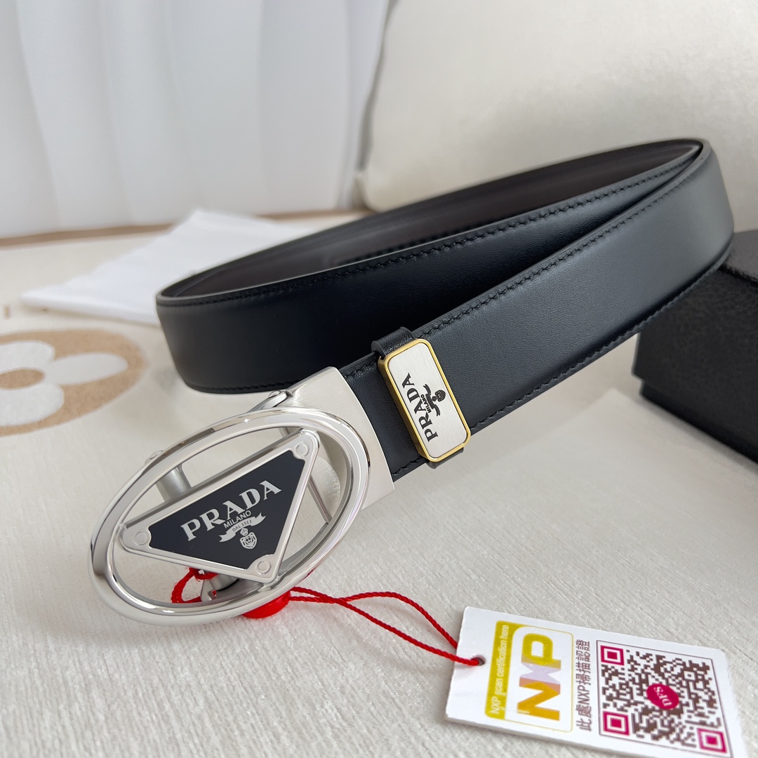【2026】【PRADA】(プラダ) 3.5cmベルト メンズ 240904-BRAND OFF