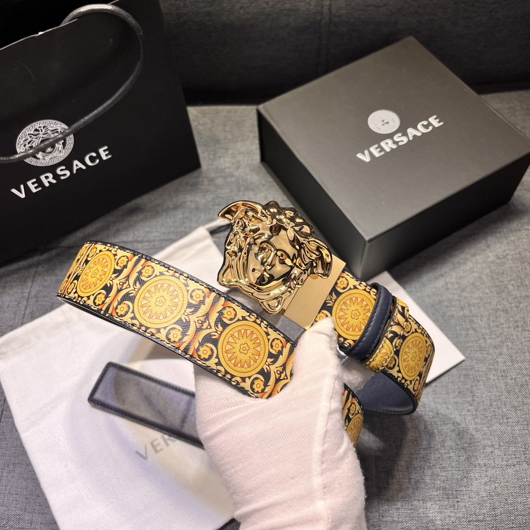 【2026】【VERSACE】(ヴェルサーチ) 4cmベルト メンズ 240912-BRAND OFF