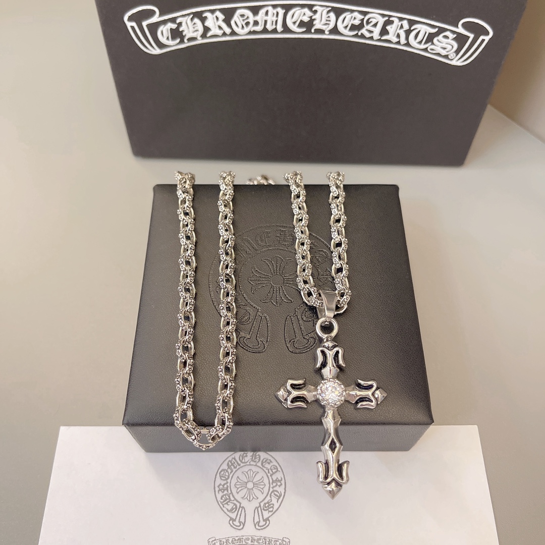 【CHROME HEARTS】ネックレス、新しいネックレス万能シンプルファッションオーナメント  241014-BRAND OFF