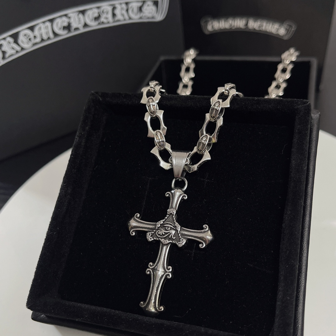 【CHROME HEARTS】ネックレス、新しいネックレス万能シンプルファッションオーナメント  241014-BRAND OFF