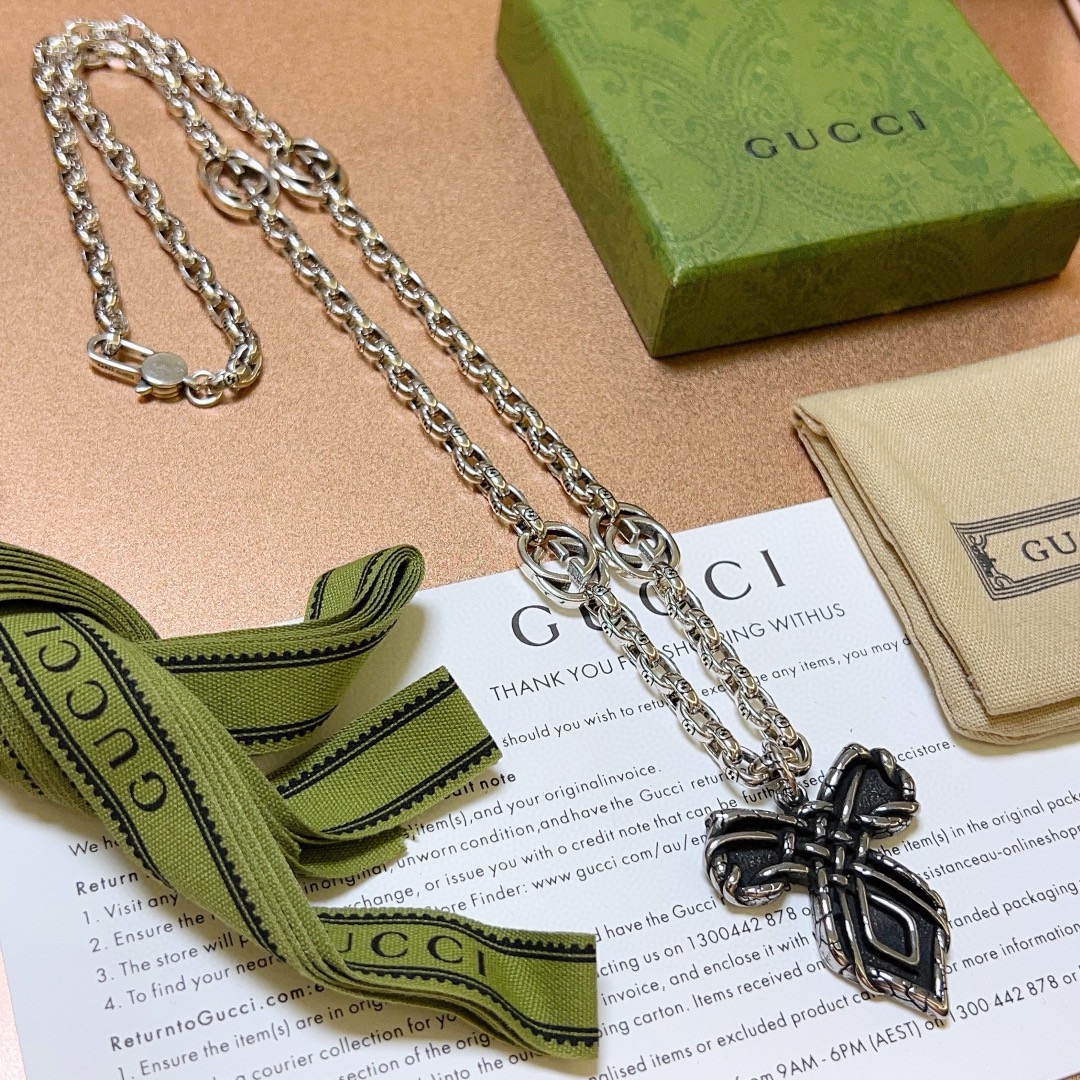 【GUCCI】ネックレス、新しいネックレス万能シンプルファッションオーナメント241015-BRAND OFF
