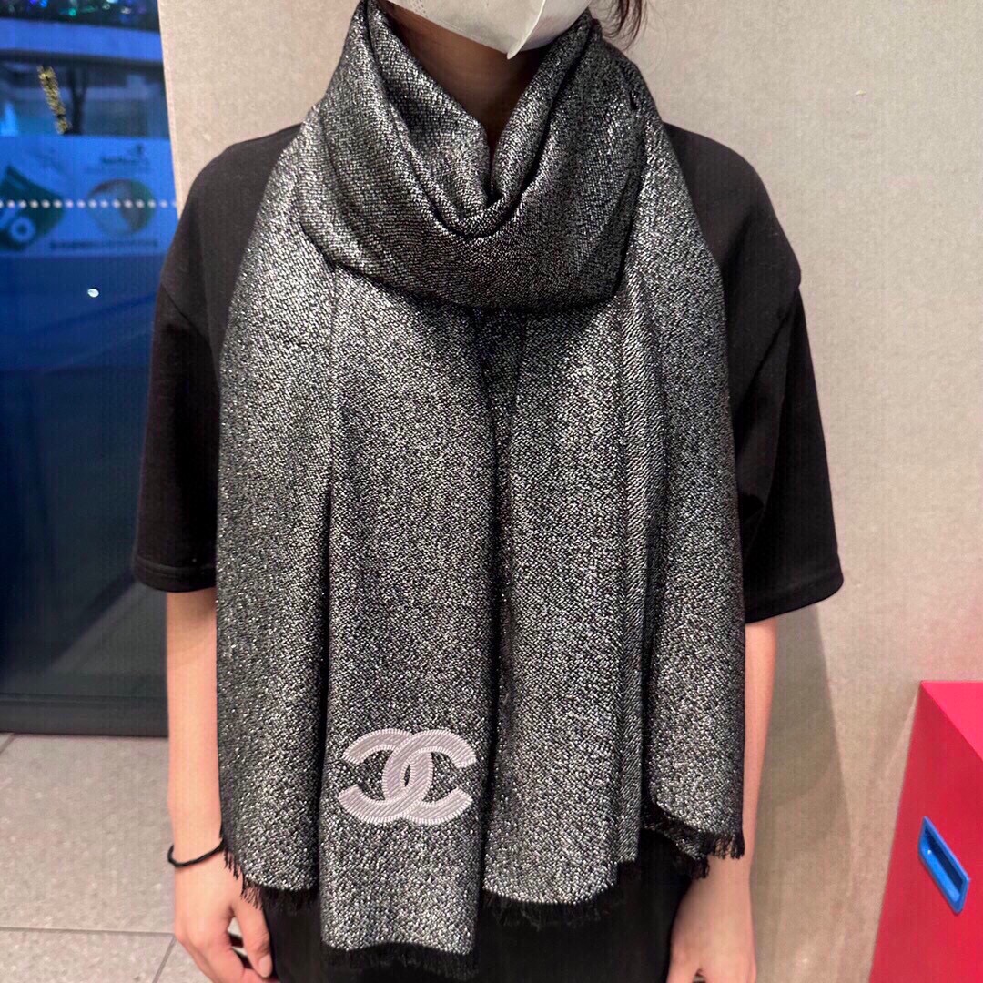 【CHANEL  シャネル 】スカーフ70*200CM 241107-BRAND OFF