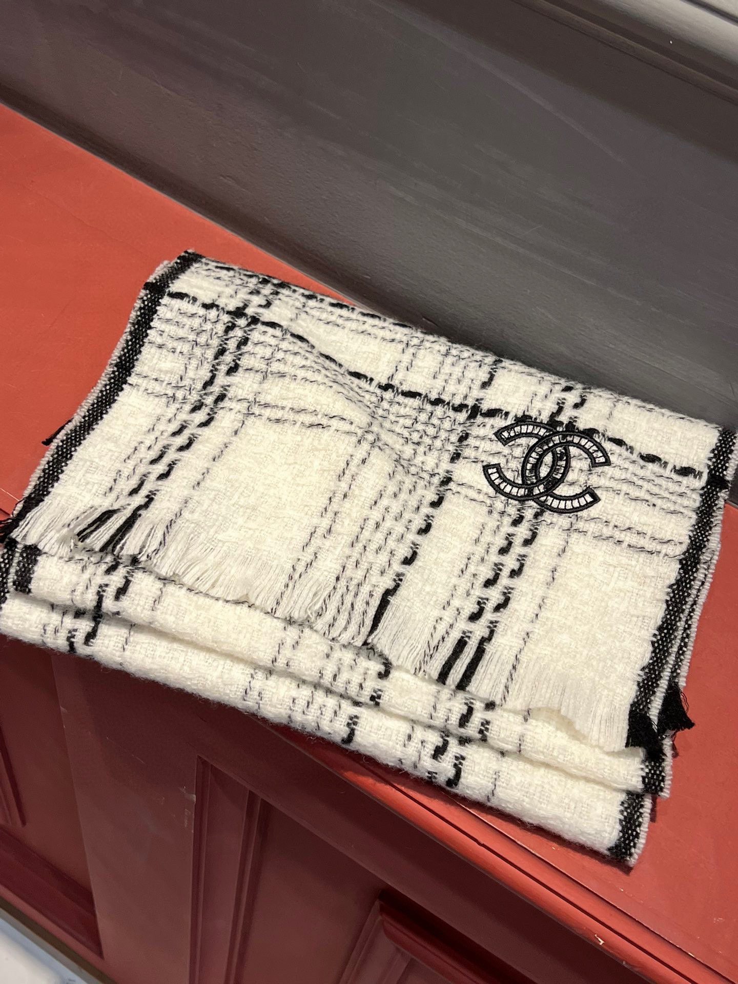 【CHANEL  シャネル 】スカーフ185*30CM 241107-BRAND OFF