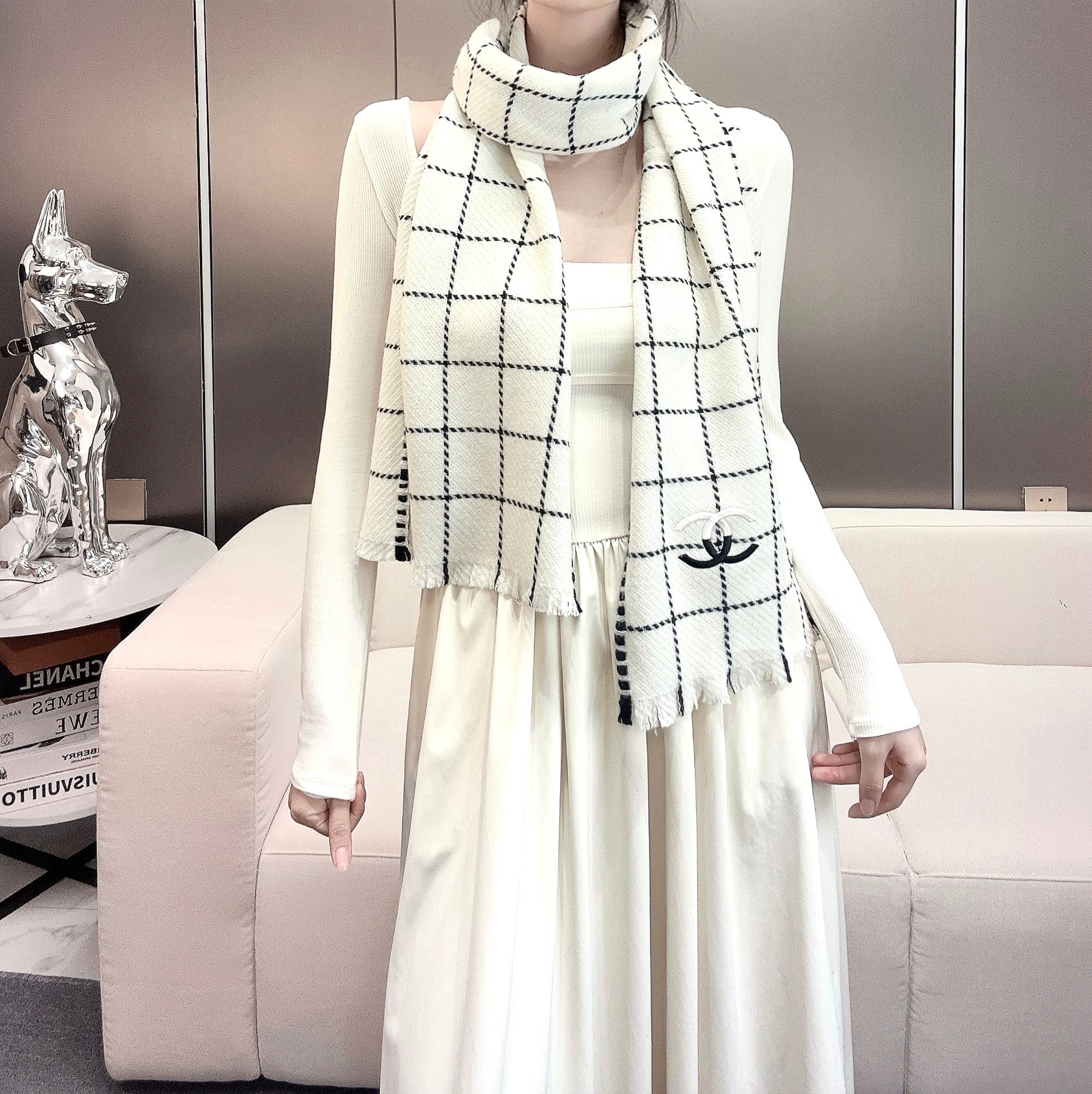 【CHANEL  シャネル 】スカーフ38*185CM 241107-BRAND OFF