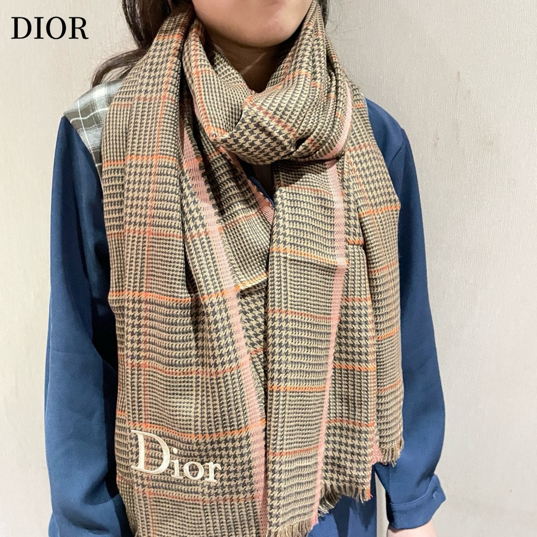 【DIOR  ディオール 】スカーフ90*200cm  241108-BRAND OFF