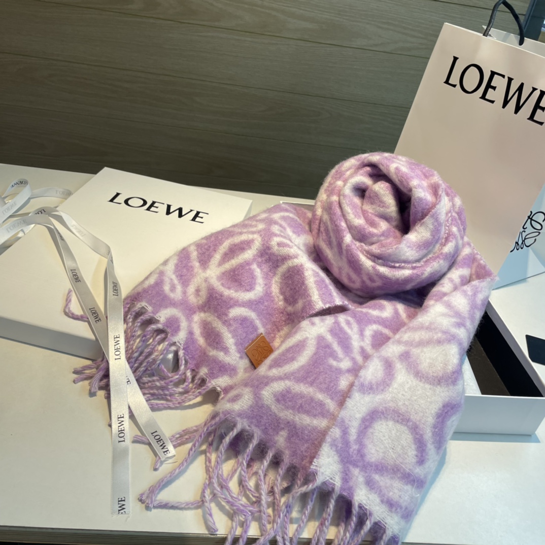 【LOEWE ロエベ】スカーフ 30*180CM   241109-BRAND OFF