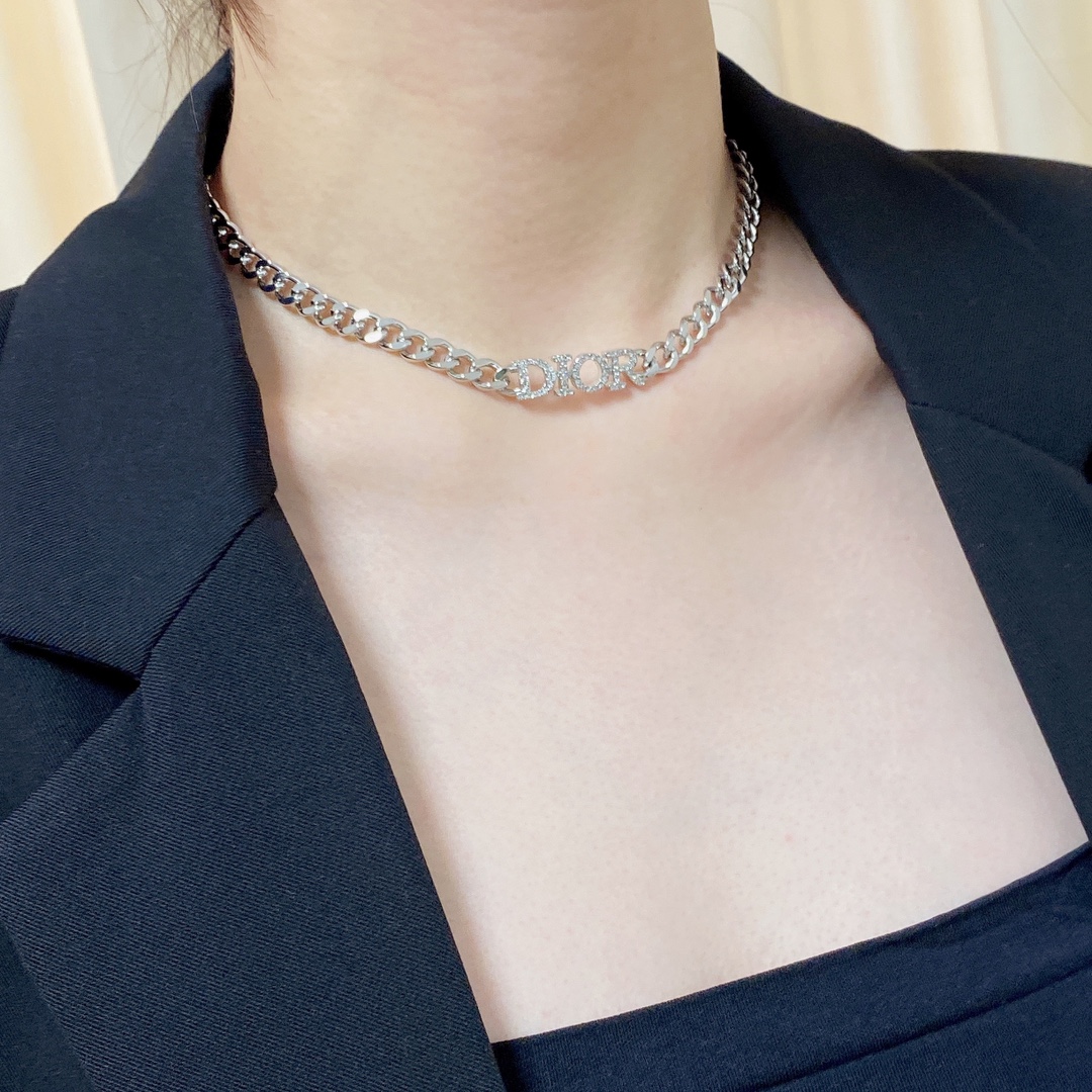【2026】【DIOR】ネックレス、新しいネックレス万能シンプルファッションオーナメント-BRAND OFF