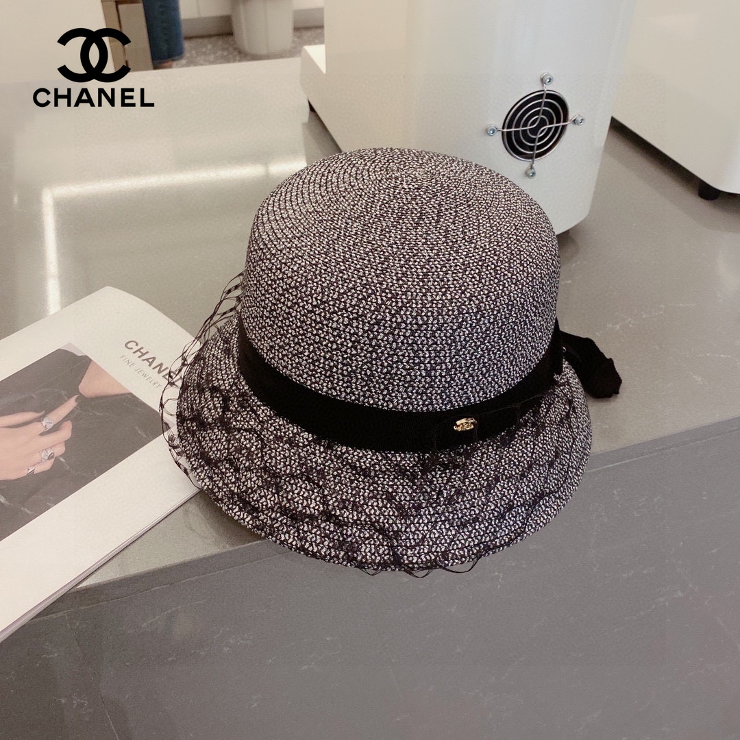 【CHANEL シャネル 】【数量限定】 麦わら帽子-BRAND OFF