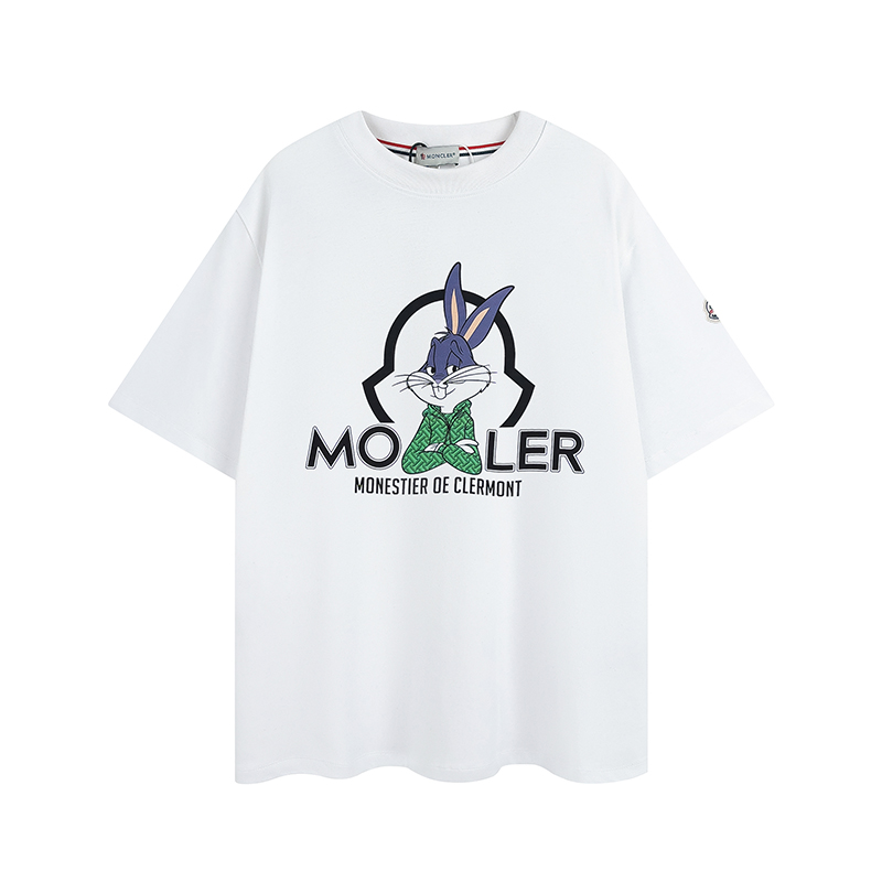 【2026】MONCLER モンクレール　　半袖シャツ　Tシャツ　シンプルの風格　かっこいい　白　黒　男女兼用-BRAND OFF