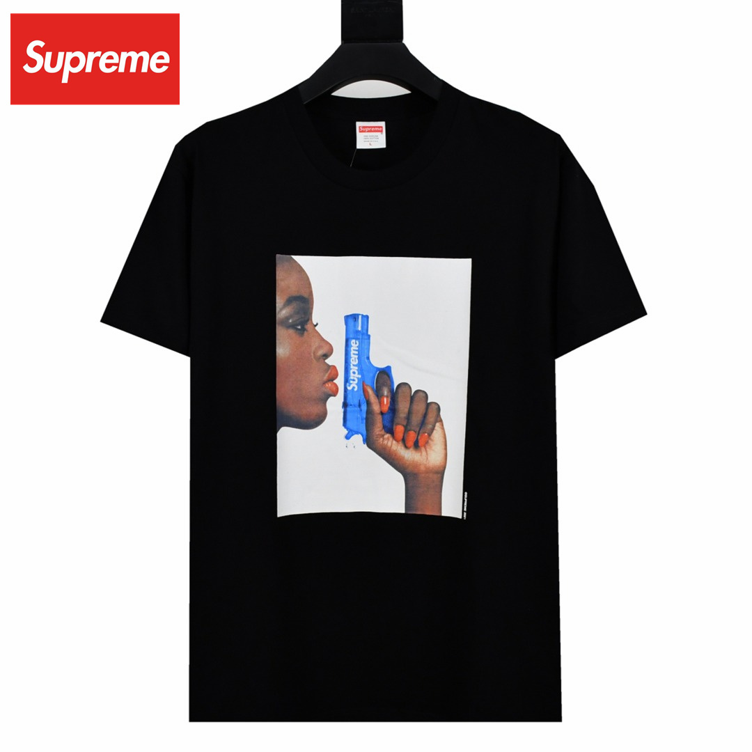 【2026】シュプリームSupreme SS21 Week 1 Water Pistol Tee 水鉄砲プリント 半袖Tシャツ 人気-BRAND OFF