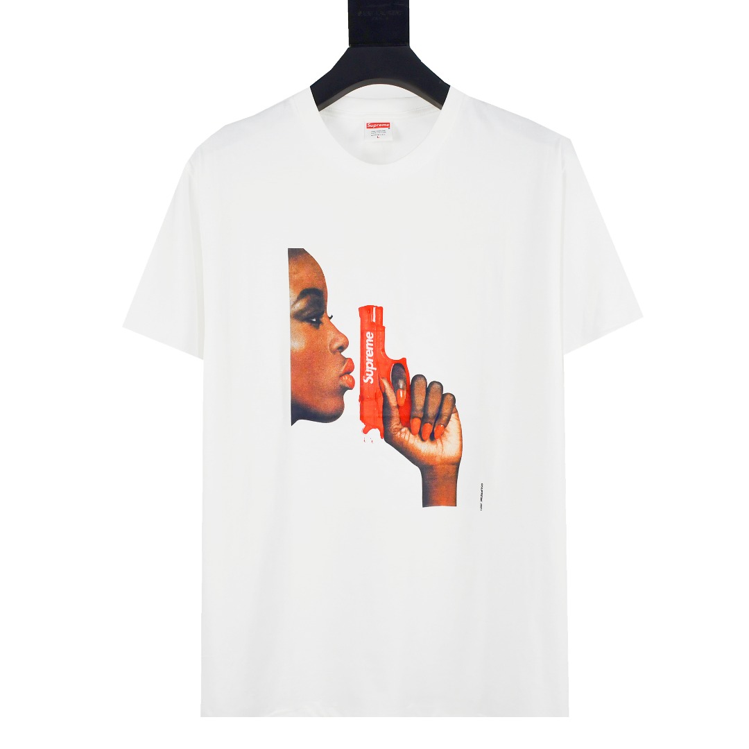 【2026】シュプリームSupreme SS21 Week 1 Water Pistol Tee 水鉄砲プリント 半袖Tシャツ 人気-BRAND OFF