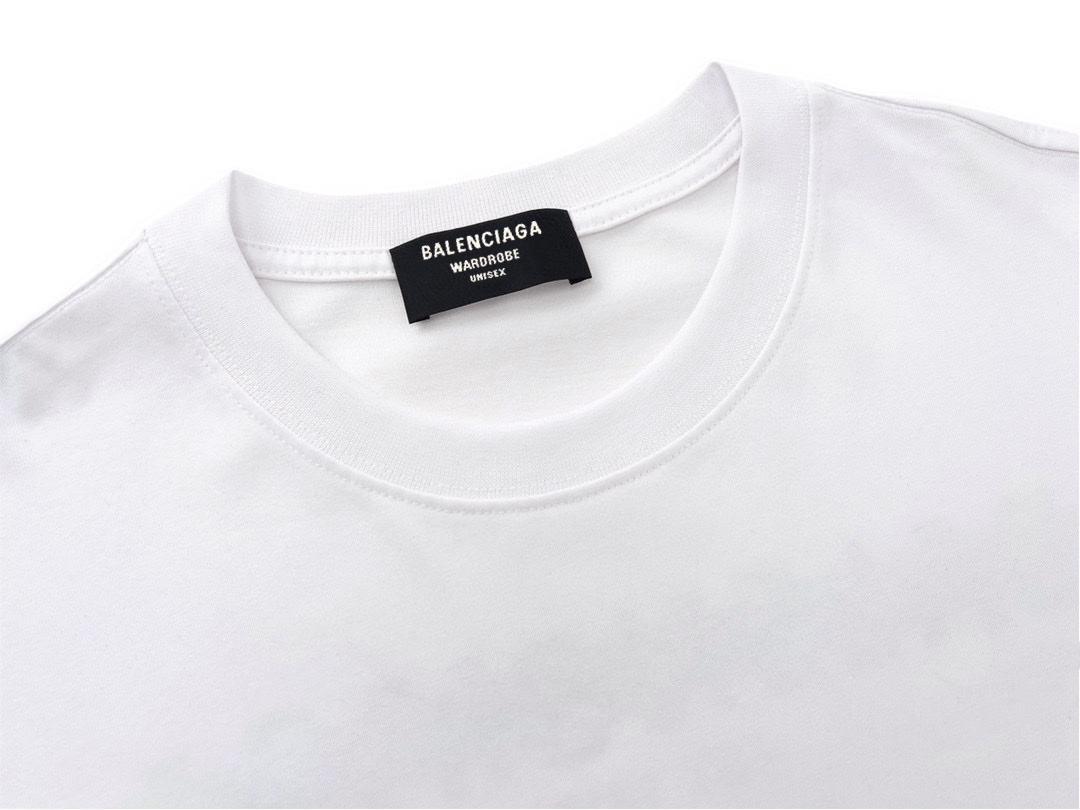 【2026】BALENCIAGA/バレンシアガ 23新作中空立体刺繡カジュアル丸首半袖Tee-BRAND OFF