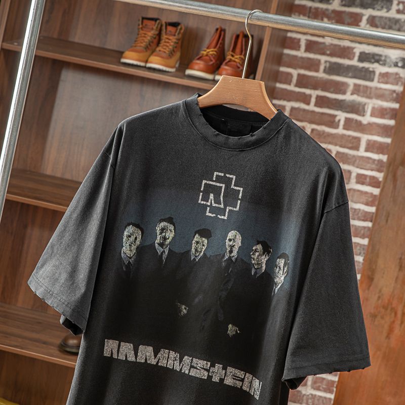 【2026】Balenciaga/バレンシアガ 21SSドイツ戦車楽隊フィギュア半袖Tシャツ-BRAND OFF
