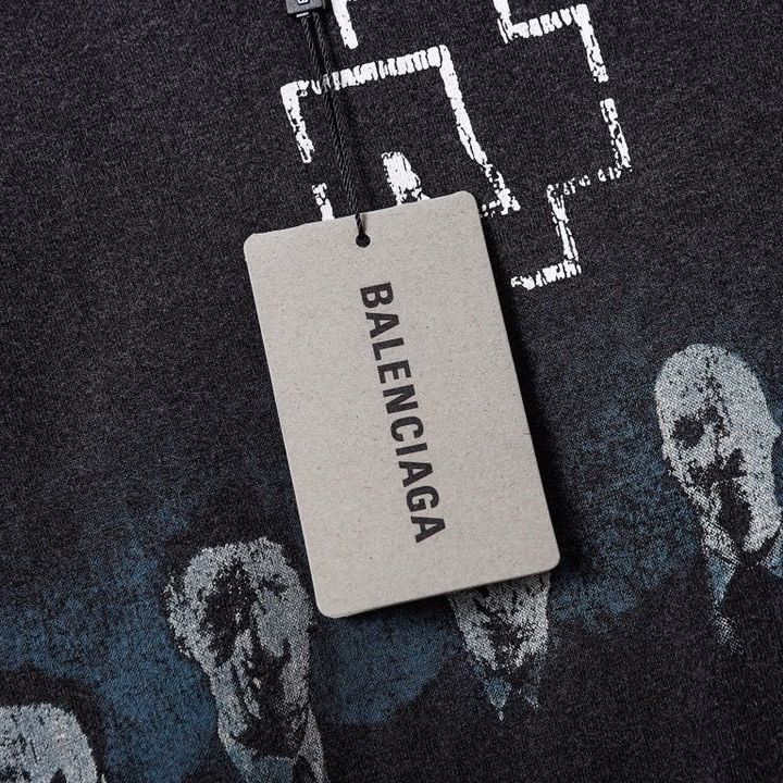 【2026】Balenciaga/バレンシアガ 21SSドイツ戦車楽隊フィギュア半袖Tシャツ-BRAND OFF