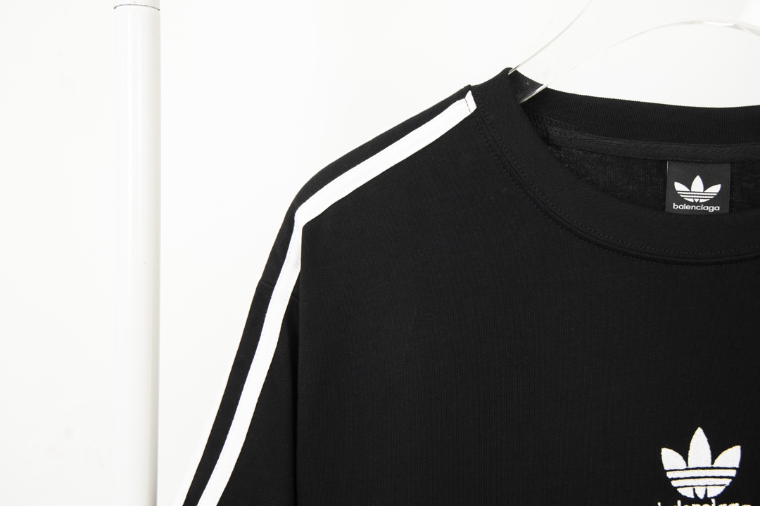 【2026】balenciaga BLCG＆addidas コラボアルファベット刺繡Tシャツ-BRAND OFF