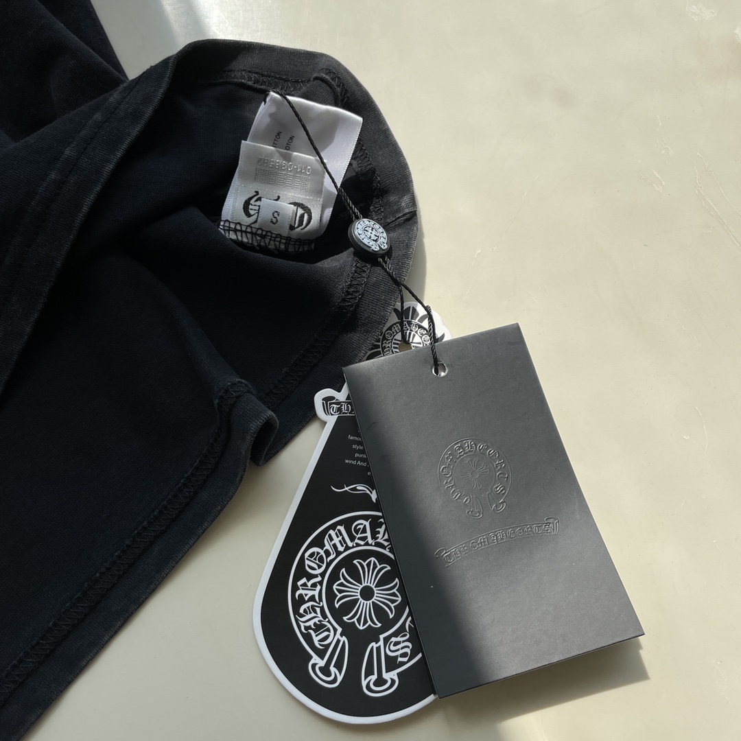【2026】クロムハーツChrome Hearts古い水洗夜光ロゴプリント半袖-BRAND OFF