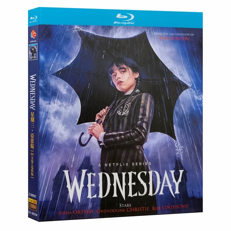 海外ドラマ「ウェンズデー」 Blu-ray　ブルーレイ　 日本吹替えあり ジェナ・オルテガ、グウェンドリン・クリスティー、高画質 全話 海外盤