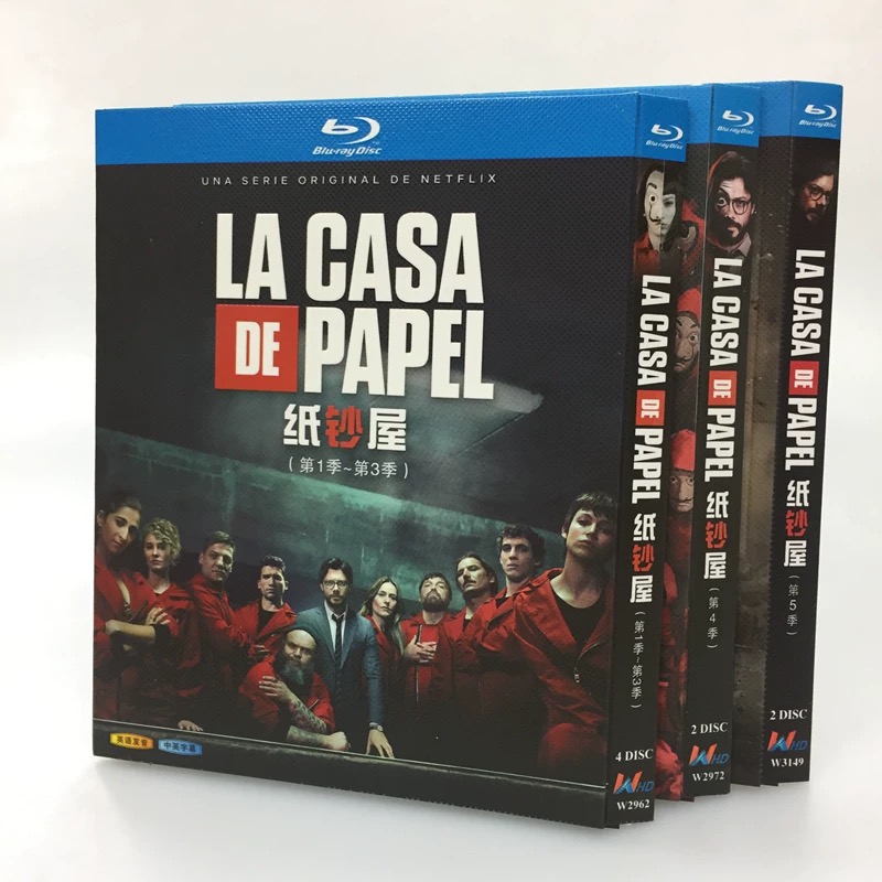 La casa de papel ペーパー・ハウス Season1+2+3+4+5 [完全豪華版] Blu-ray BOX 全巻