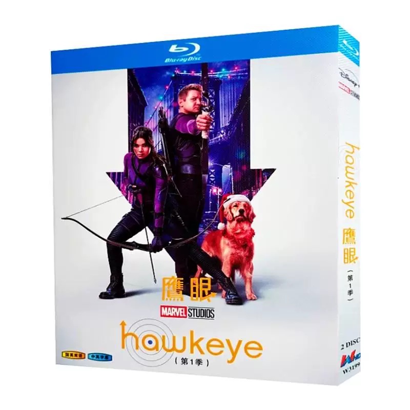 海外ドラマ「ホークアイ」ブルーレイ Blu-ray　日本語字幕あり Hawkeye ジェレミー・レナー ヘイリー・スタインフェ 全話 海外盤