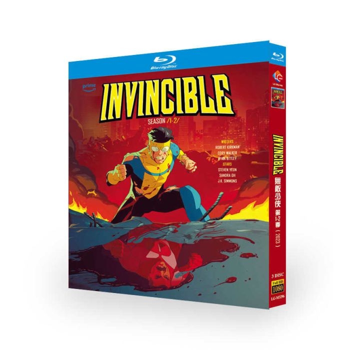 アニメ Invincible／インビンシブル ～無敵のヒーロー～ シーズン1+2 DVD ブルーレイ Blu-ray BOX 日本語字幕 日本語吹替版 [Blu-ray]