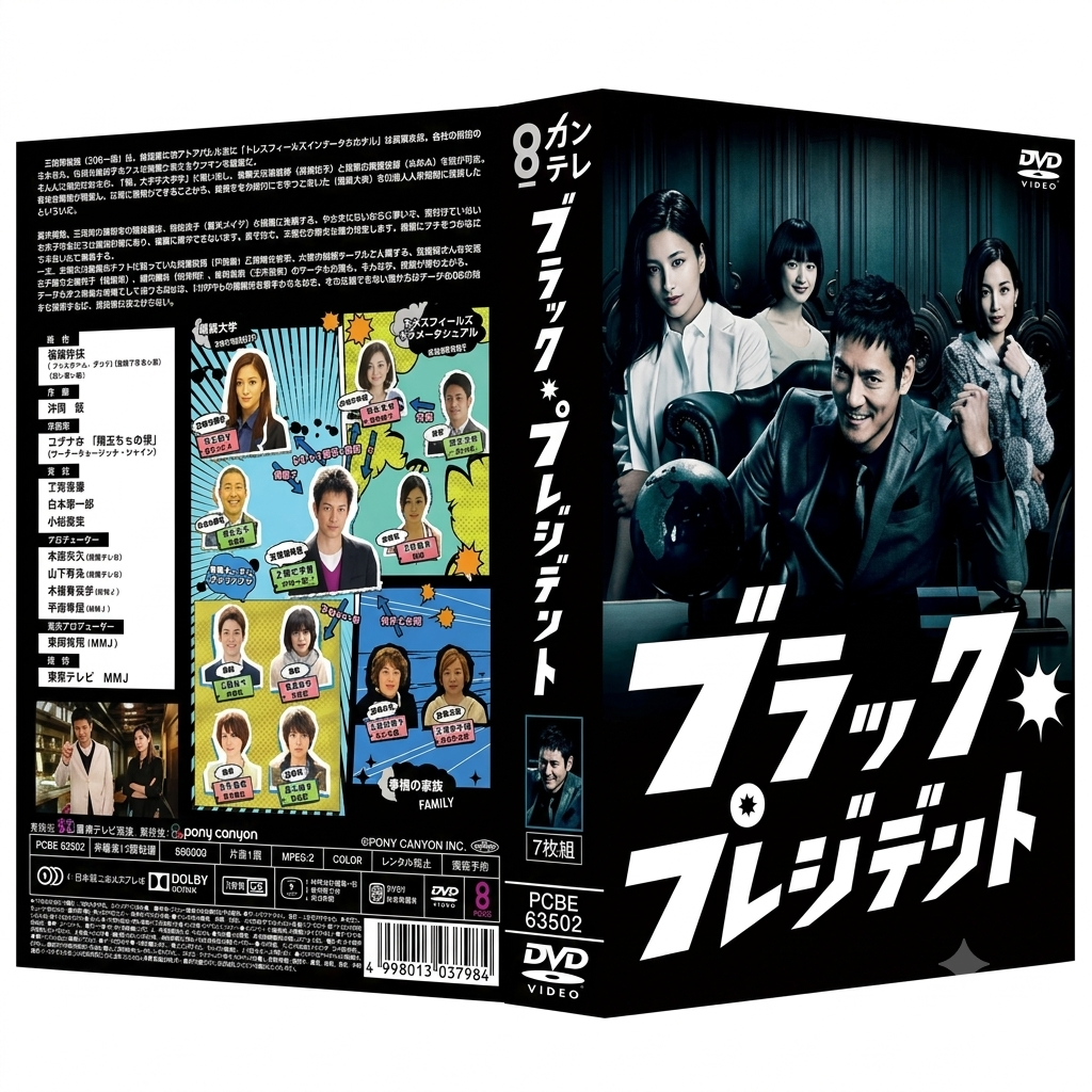 日本ドラマ ブラック・プレジデント 沢村一樹 黒木メイサ DVD-BOX 7枚組