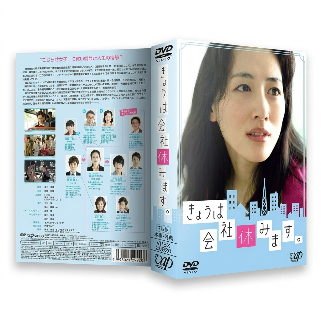日本ドラマ きょうは会社休みます 本編+特典 綾瀬はるか DVD-BOX 7枚組