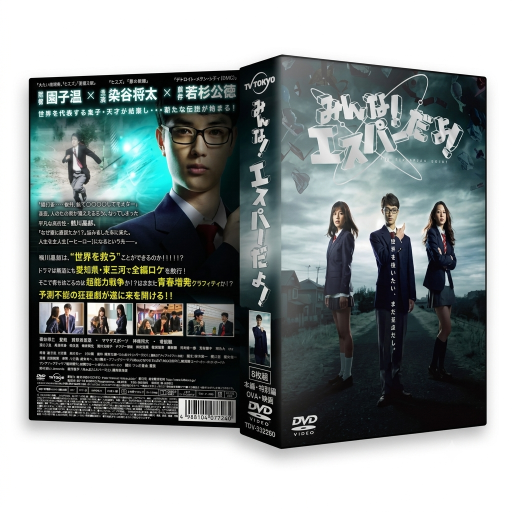 日本ドラマ みんな！エスパーだよ！TV+OVA+SP+劇場版　染谷将太 夏帆DVD-BOX8枚組